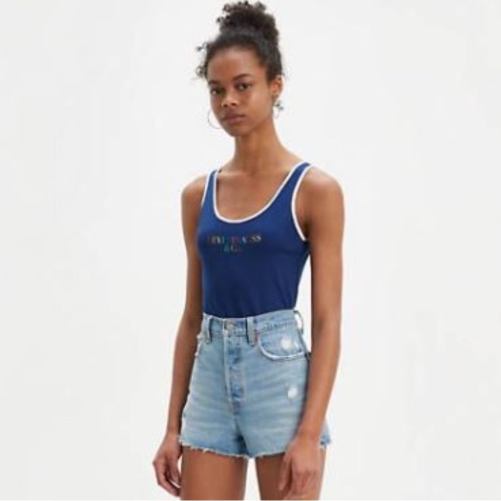 Levi's Blue Bodysuit with Logo